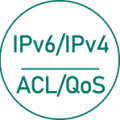 Supports IPv6/IPv4 / ACL/QoS